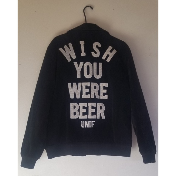 SUPER-RARE UNIF Wish You Were Beer Jacket/Coat - Picture 6 of 6